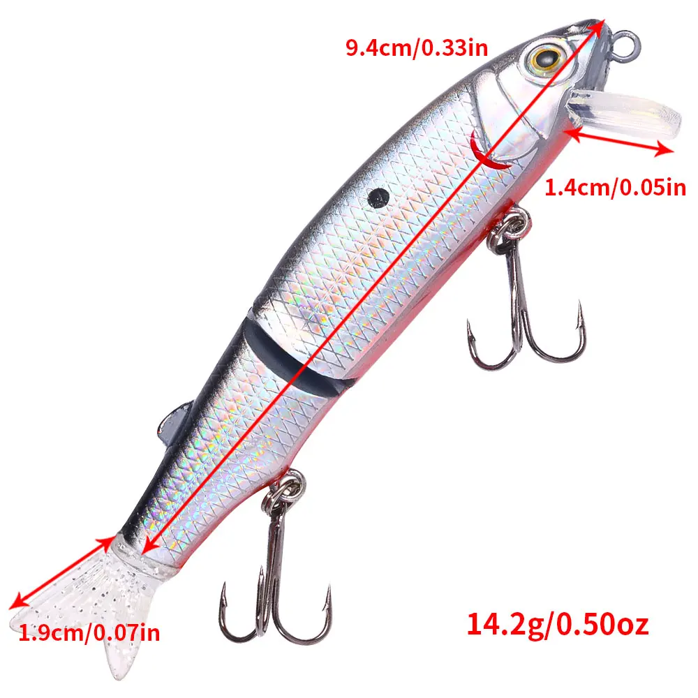Señuelo Swimbait Minnow Wobbler de 14,2 g para lucio y lubina - imagen 3