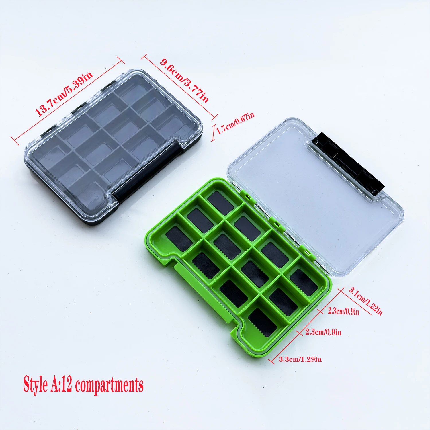 Caja de aparejos pesca varios compartimentos para anzuelos y señuelos - imagen 3