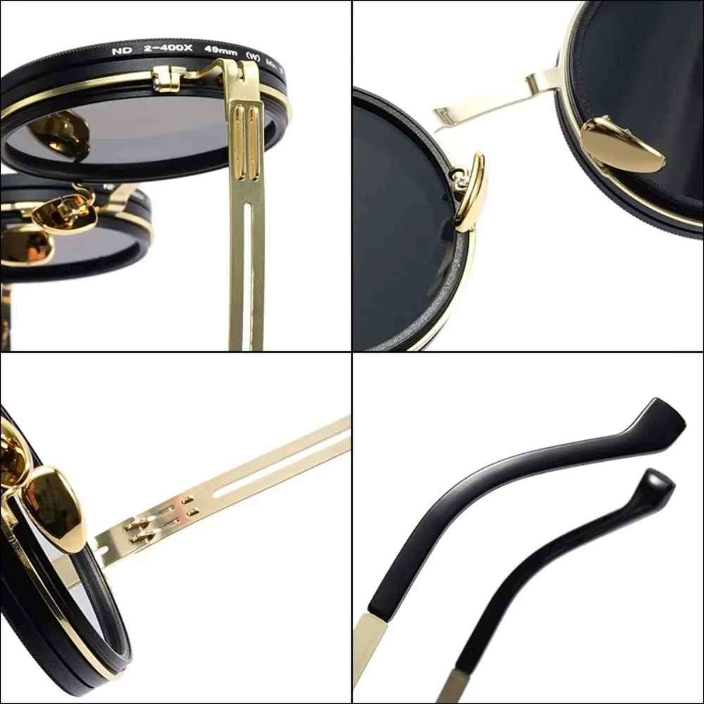 Moda ND2-400 gafas de atenuación ajustables filtro ND UV400 gafas de sol polarizadas 9 niveles con estuche de cristal gafas al aire libre - imagen 4