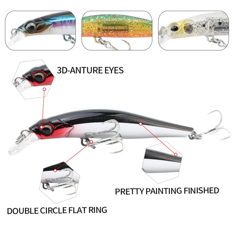 Señuelo Minnow hundido imantado para lucio y trucha - imagen 5
