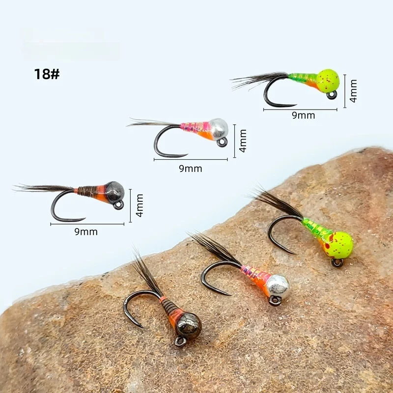 Ninfas de pesca hundidas con cabeza de tungsteno LY048 - imagen 2