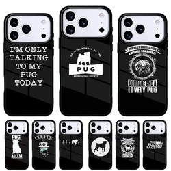 Funda iPhone con diseño de Pug y latidos de corazón