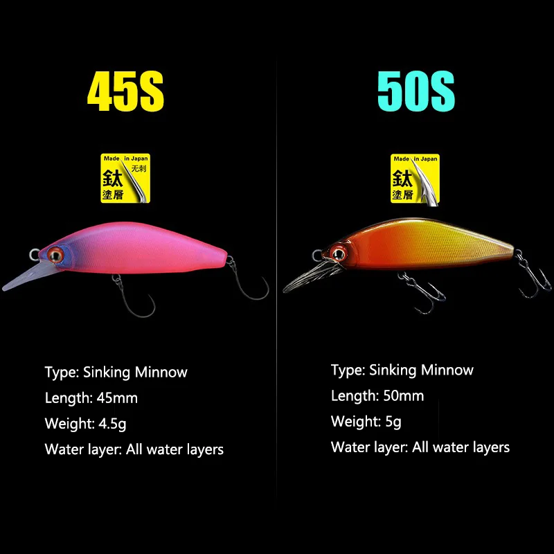 Minnow Hundimiento Jerkbait – Señuelo duro para lubina, lucio y trucha - imagen 3