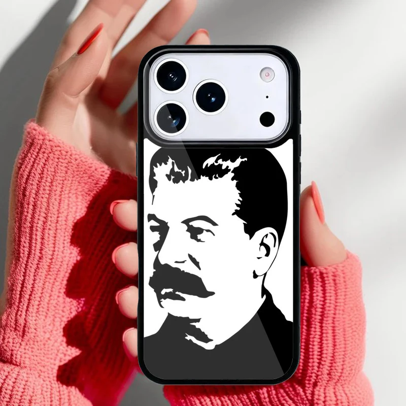 Funda para iPhone con retrato de Stalin en estilo retro