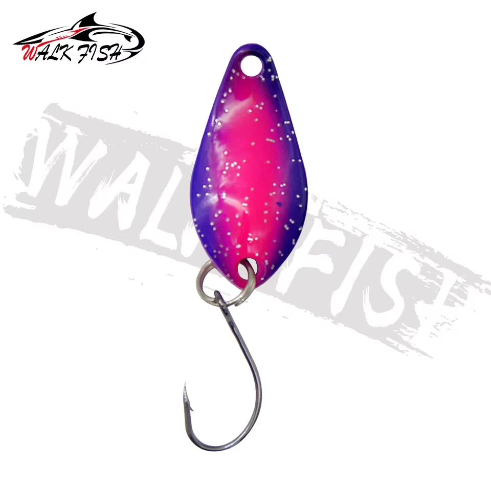 WALK FISH cuchara metálica para trucha – diseño con lentejuelas - imagen 3