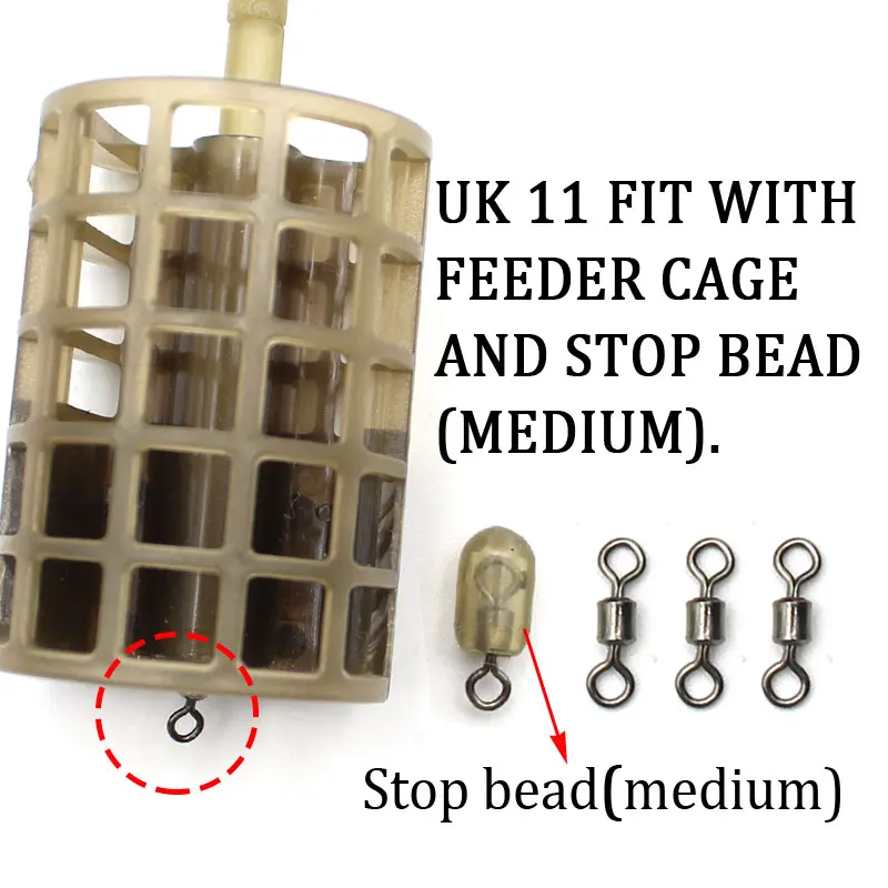 Accesorios de pesca de carpa de 50 piezas, cuentas giratorias de cambio rápido para el método alimentador, aparejo de pesca de carpa, aparejos de aparejo - imagen 5