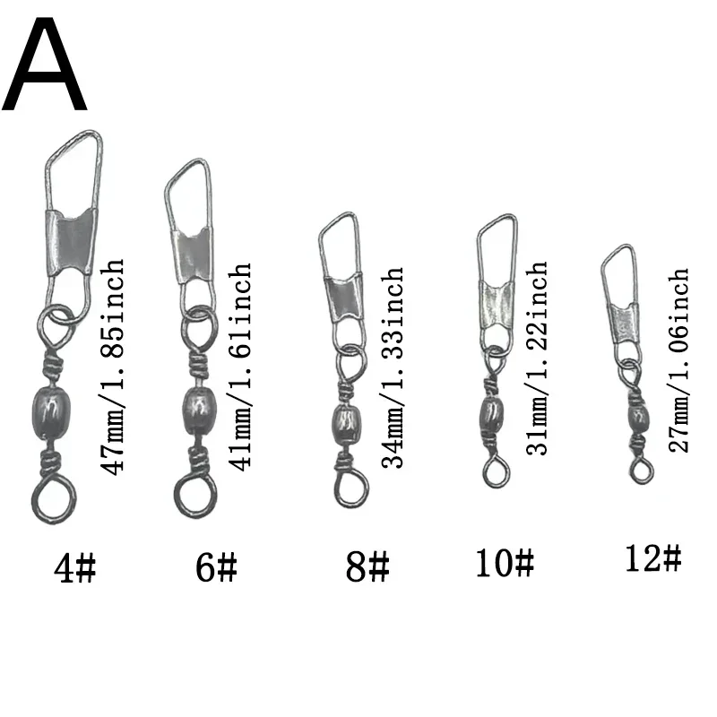 50/200 piezas de conectores de pesca y pequeños accesorios de pesca. - imagen 4
