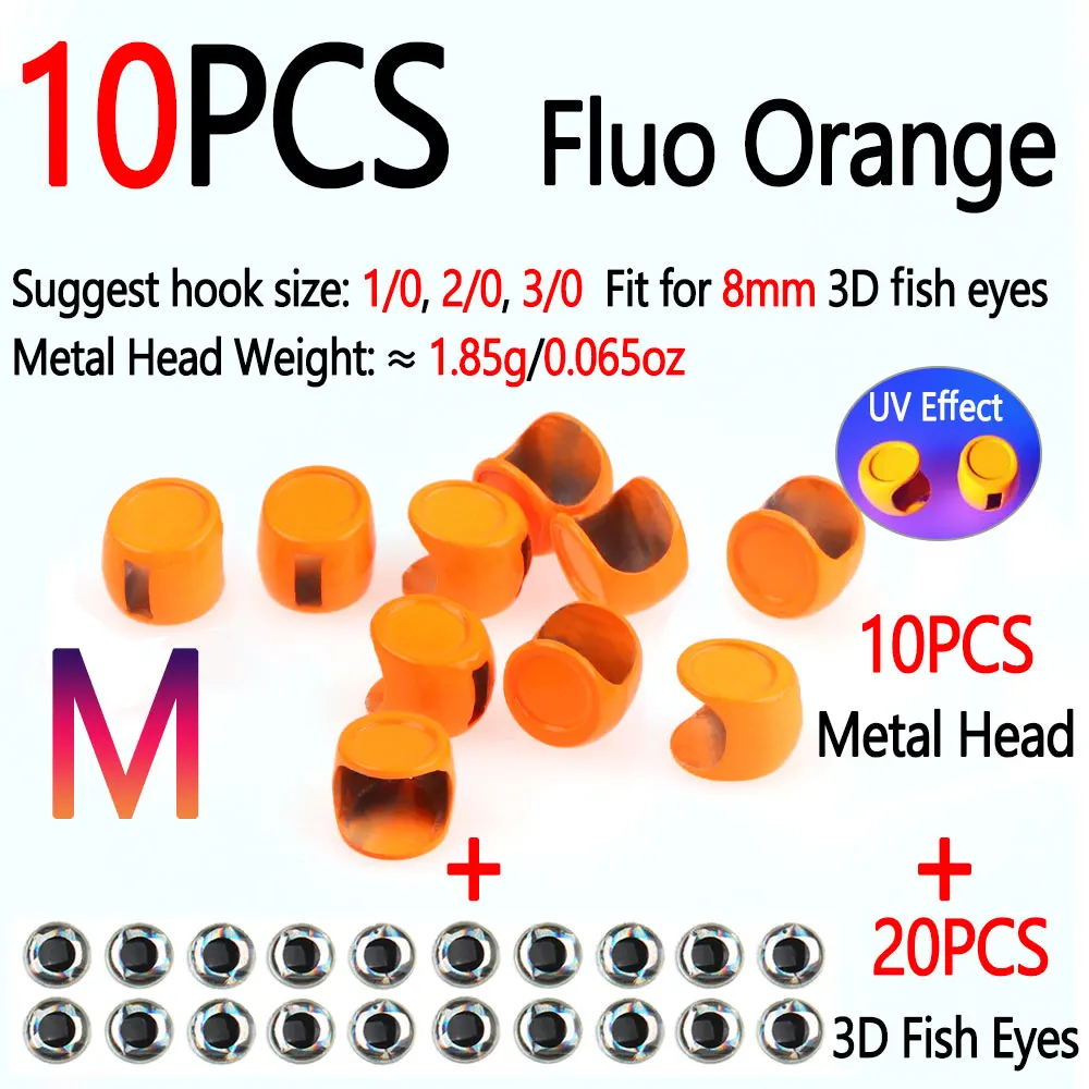 10pcs FL Orange M