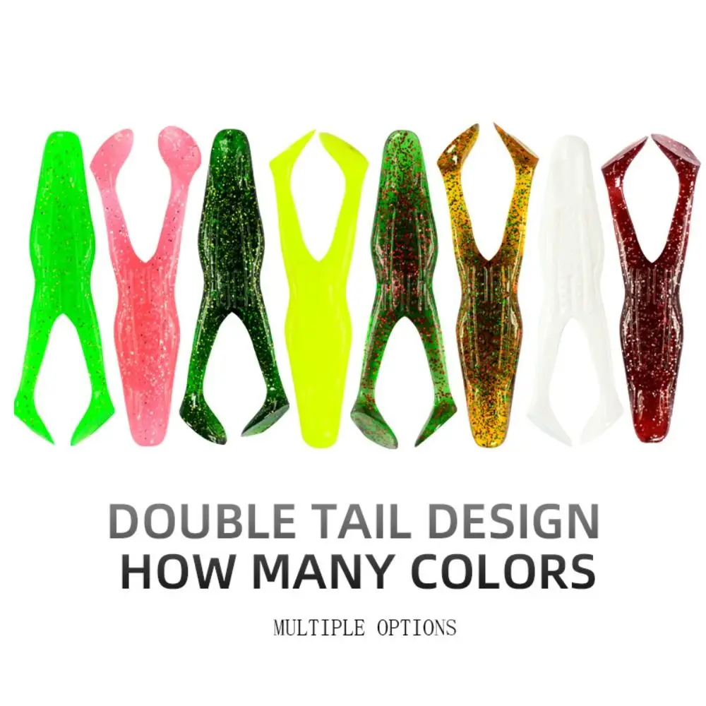 2 uds cebo falso simulado de silicona suave Señuelos de Pesca de rana ojos 3D producto de equipo de pesca suave 10,5 cm/12g Mini señuelo suave de pesca - imagen 4