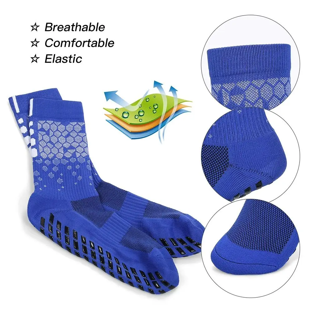 Calcetines antideslizantes malla panal – Agarre silicona para fútbol - imagen 2
