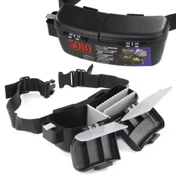 Caja de pesca de cintura WEIHE con cinturón para actividades de pesca al aire libre, caja de aparejos, estuche de almacenamiento de pesca