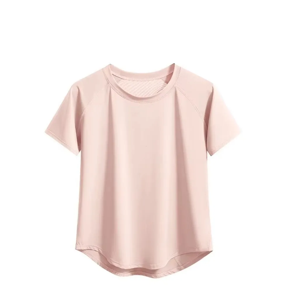 Ropa para correr profesional de manga corta, tela transpirable, Material de secado rápido, ropa de Yoga, ajuste cómodo y ligero