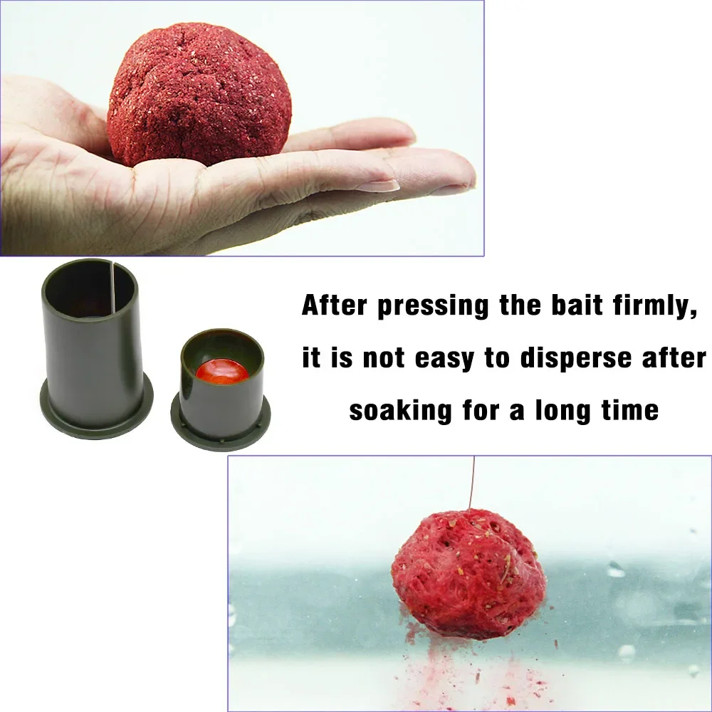 Carp Fishing Bait Ball Lures Carp Ball Maker Feeder Boilies Carp Tools 40mm Groundbait Making For Fish Tackle Accessories - imagen 4