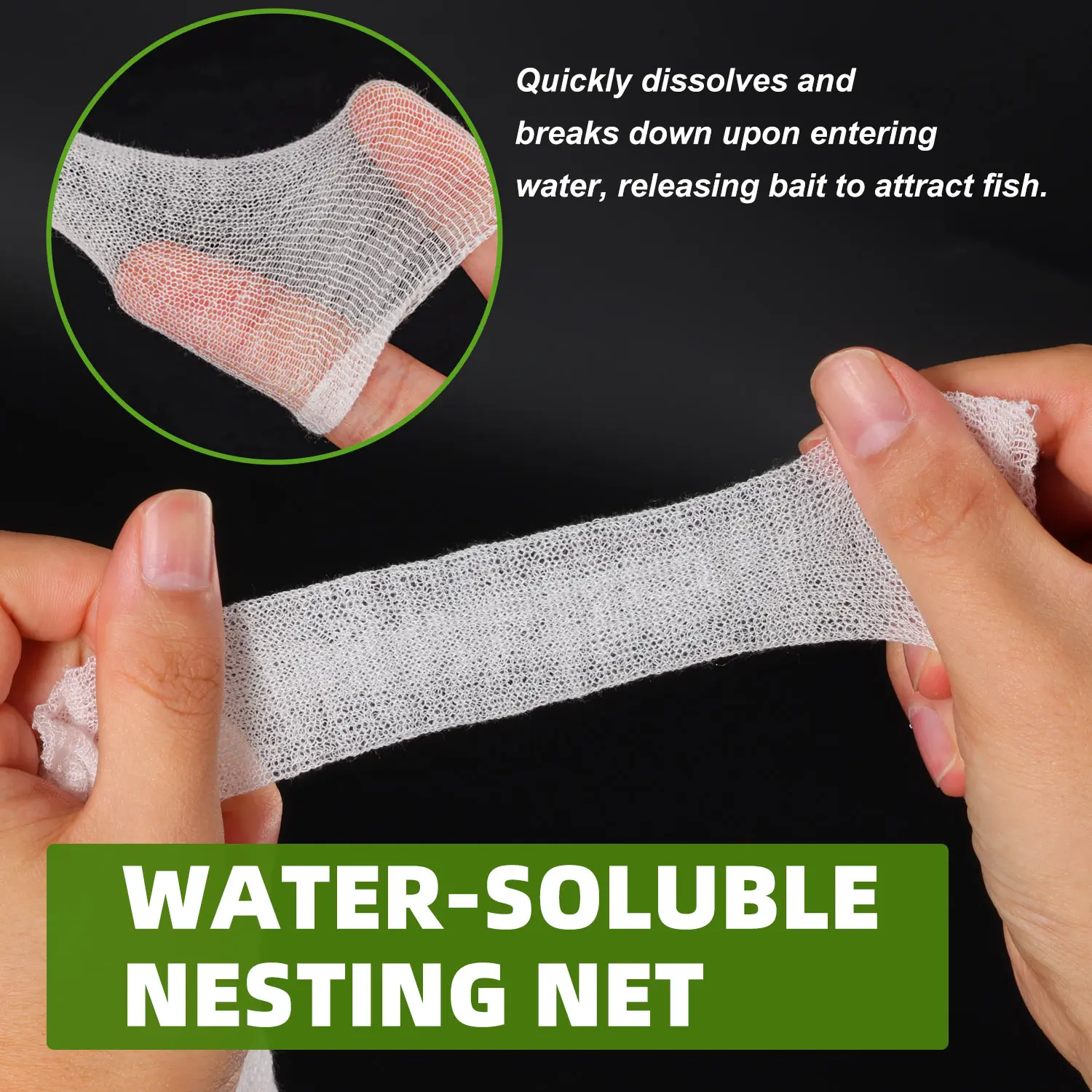 Sougayilang 18/25/37mm PVA pesca PVA malla Soluble en agua carpa pesca alimentador cebo lanzador trampa cebo redes herramientas de pesca - imagen 3