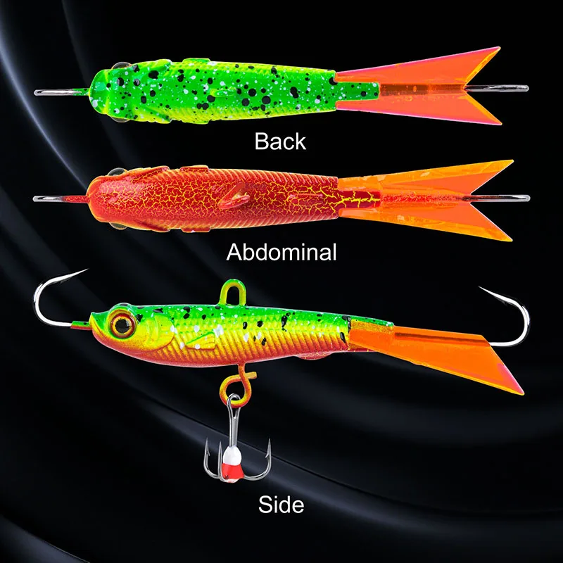 Goture-señuelo de pesca de hielo para invierno, 1 piezas, 8cm, 30g, balanceador, Jigging, cebo Artificial, Wobblers, trucha, lubina, Lucio, Carpa - imagen 4