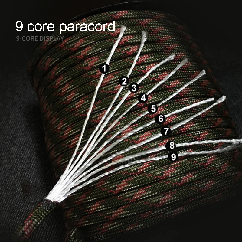 Cuerda Paracord 9 núcleos 4mm – Militar resistencia alta pesca y supervivencia - imagen 2