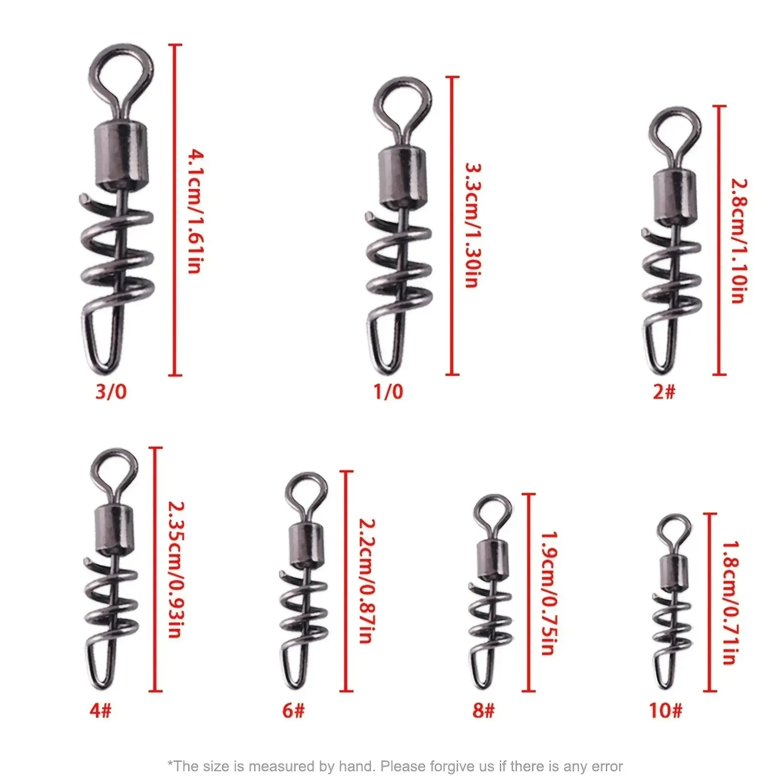 Broches giratorios de barril Goture – Acero inoxidable para señuelos - imagen 4