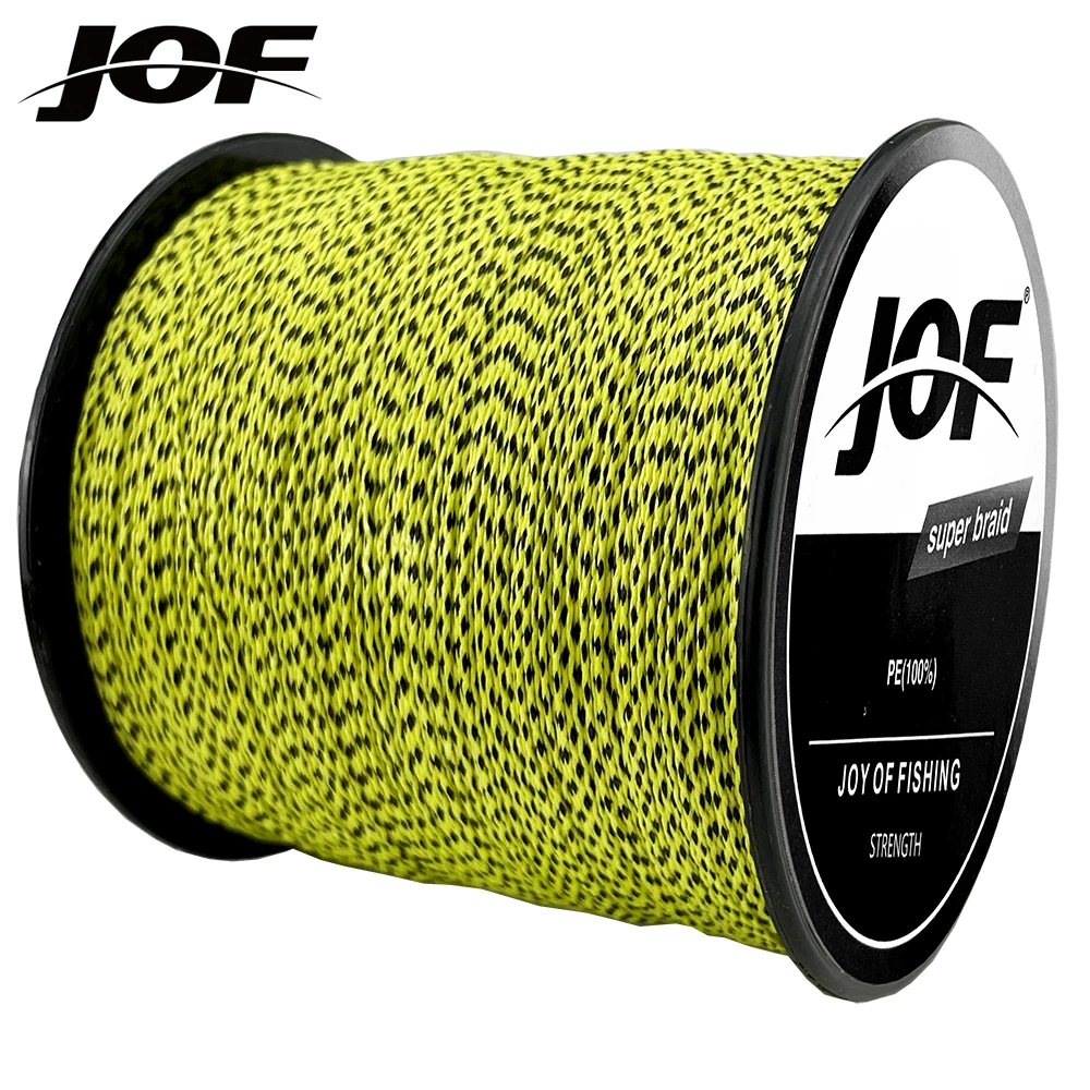 JOF-línea de pesca trenzada moteada de 4 hebras, Sedal multifilamento de 300M 10-80LB para pesca de carpa en el mar - imagen 3