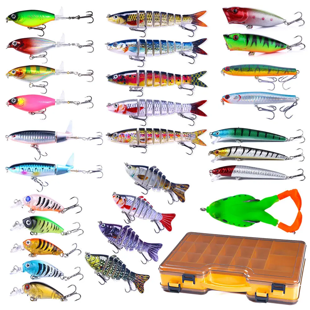 Señuelos articulados Swimbait Minnow Popper para lubina y perca - imagen 3