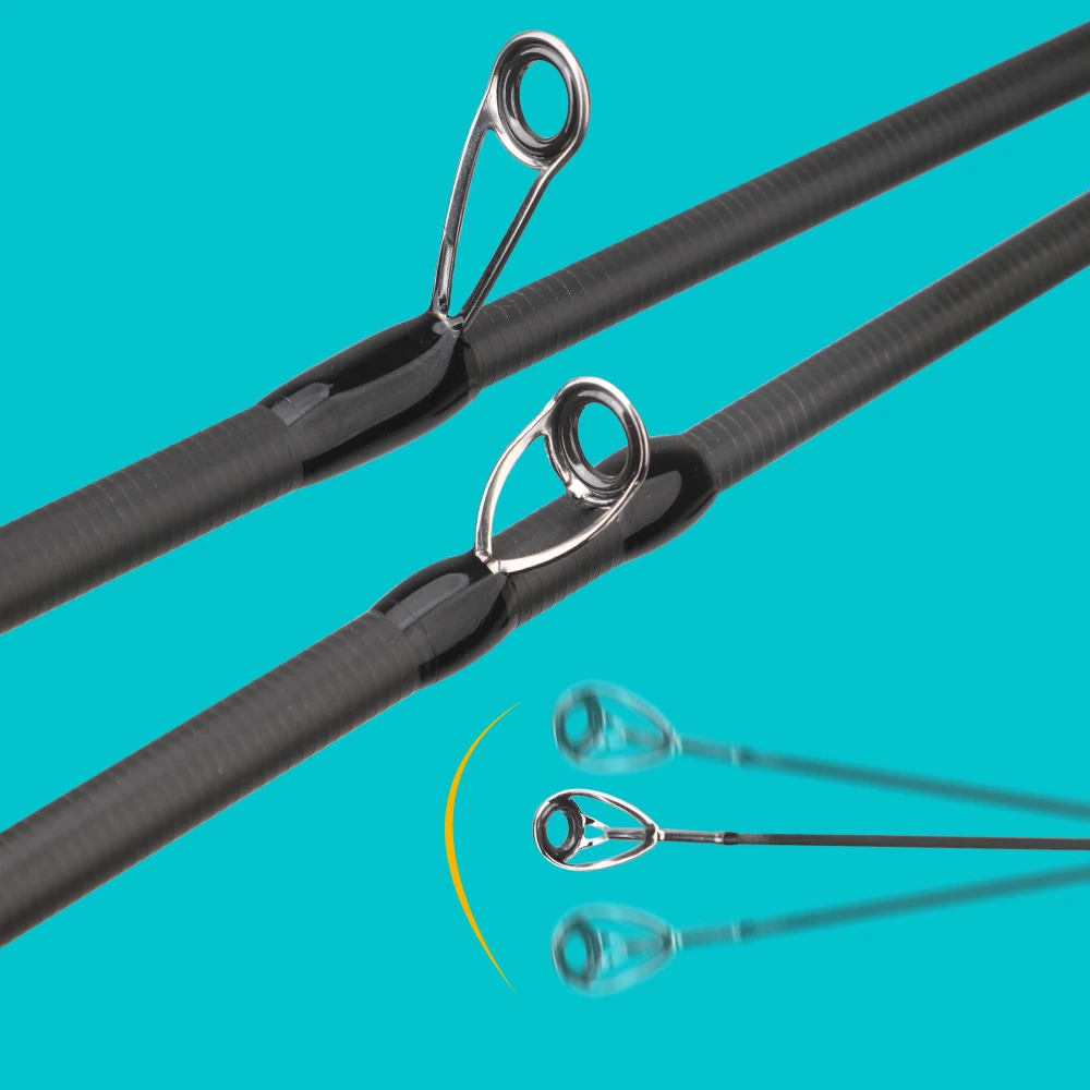 ROLLFISH UL Caña de pescar liviana de fibra de carbono de viaje telescópica portátil para lubina, panfish y agua salada, incluye línea de PE de 100 m - imagen 3