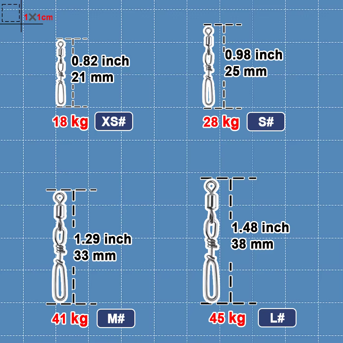 9KM Giratorios barrel a presión – Clip inoxidable alta resistencia - imagen 2