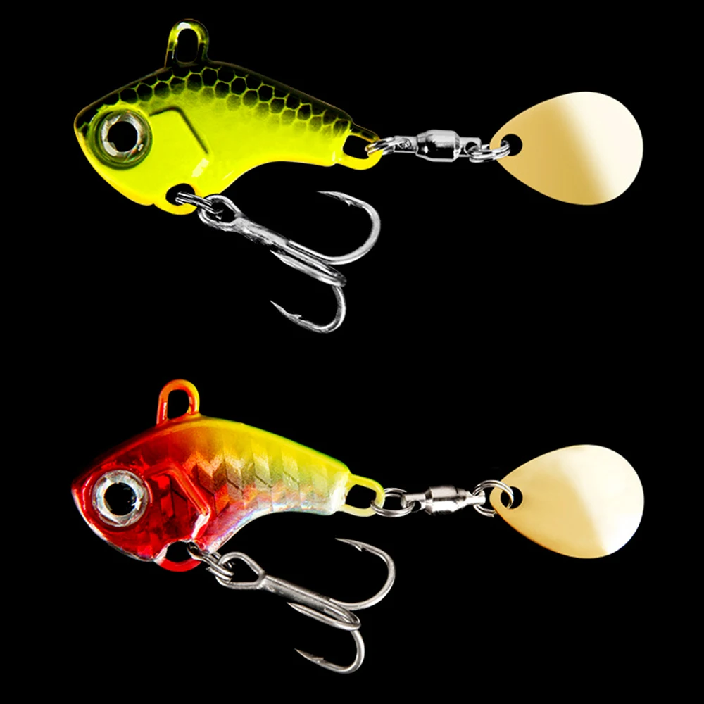 Señuelos de pesca de hundimiento rápido Señuelos que se hunden Con plantillas señuelos artificiales aparejos de pesca giratorios duraderos Para pesca con mosca de trucha - imagen 4