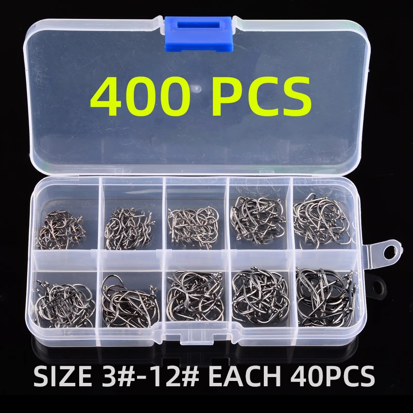400pcs black hooks