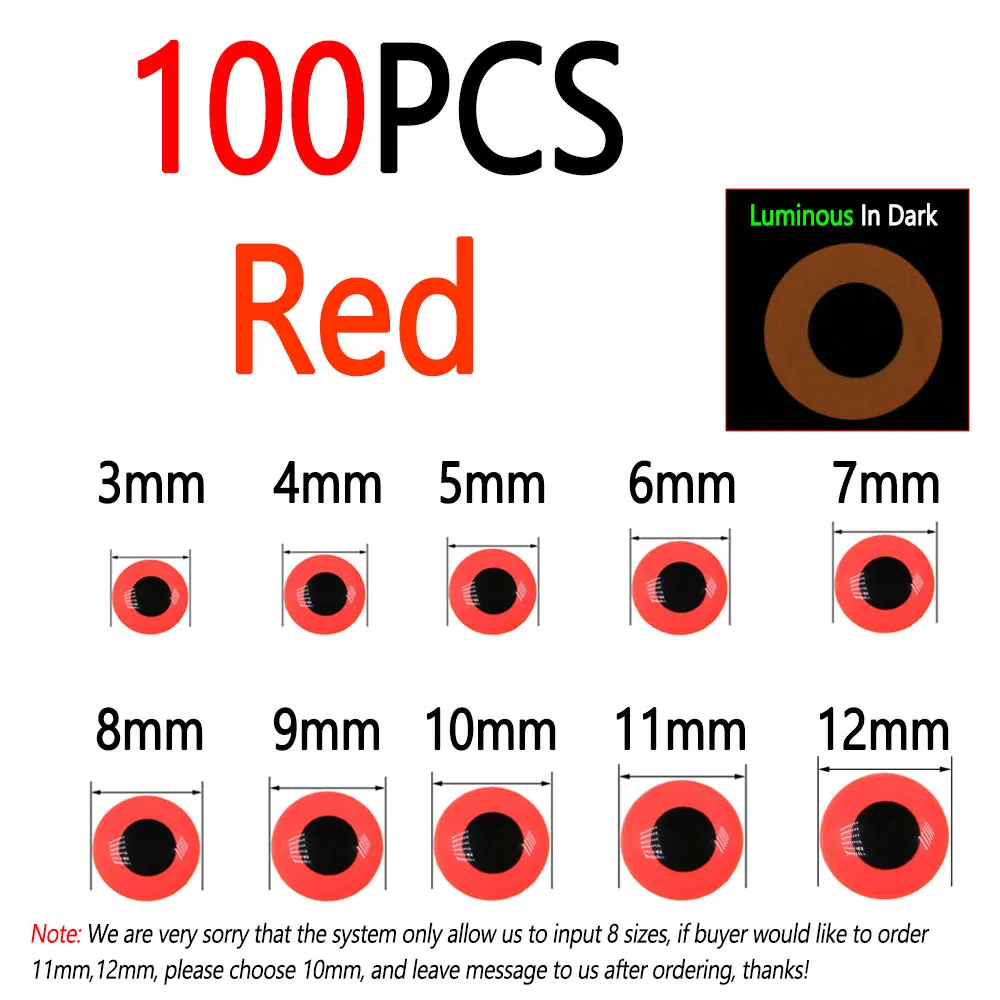100pcs Red