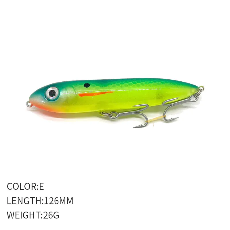 Señuelo de Pesca flotante de 26g y 126mm, Wobblers Isca artificiales, cebo duro para Pesca Al curricán, lubina, Lucio, aparejos de Pesca Leurre, nuevo - imagen 4