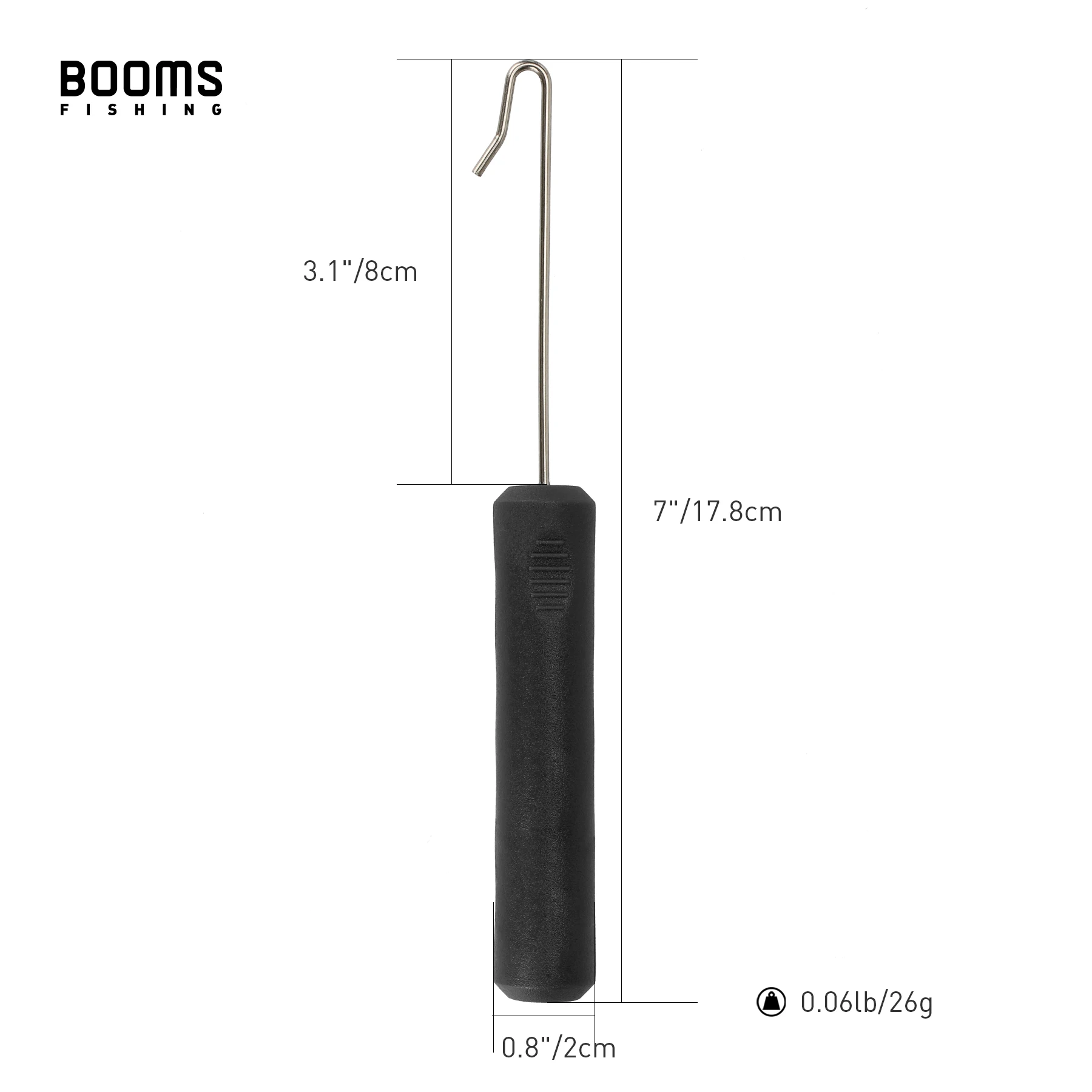 Una herramienta enganchada en negro y plateado con un mango