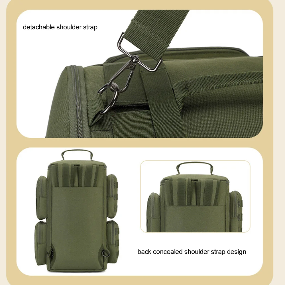 Mochila de Pesca Portacañas con Sistema Molle para Senderismo - imagen 4