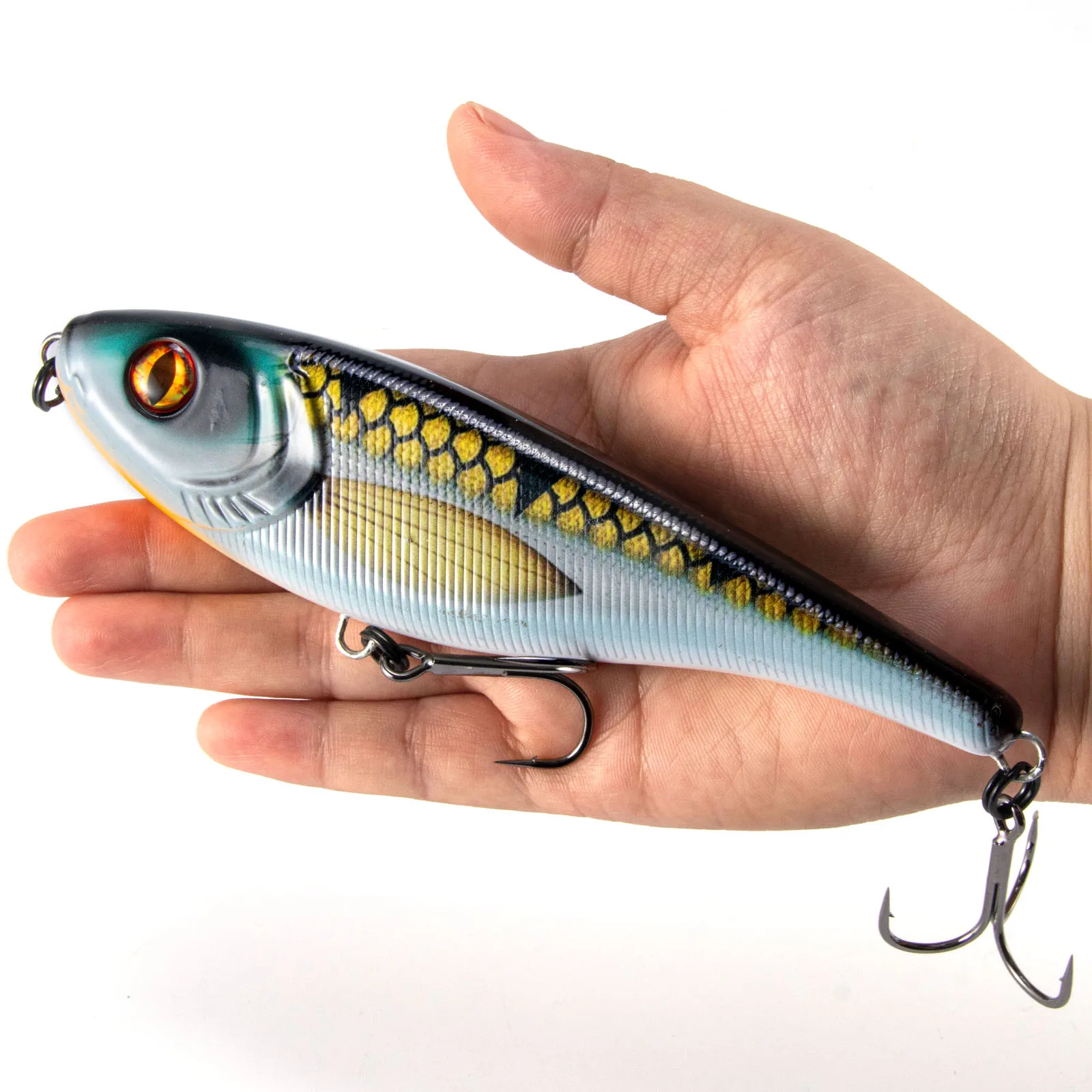 Jerkbait hundimiento lento – Cebo duro para lucio, zander y trucha - imagen 2