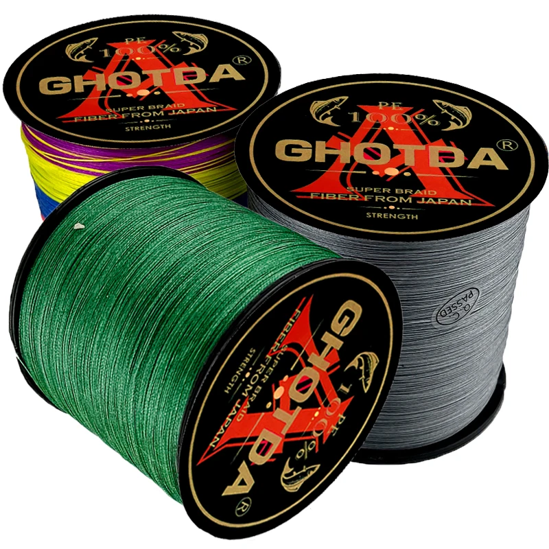 GHOTDA 300/500/1000M 12 hebras súper fuerte 25-120LB hilo de pescar trenzado multifilamento PE alambre para Pesca de carpa Lucio Pesca - imagen 3