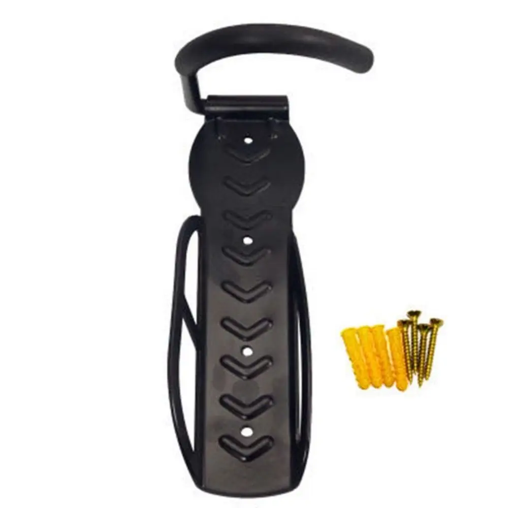 Soporte de pared para bicicleta, soporte de gancho Vertical resistente para bicicleta de garaje con tornillos, soporte para colgar bicicleta negro, almacenamiento interior - imagen 4