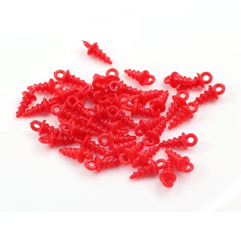 NGB 50 Uds accesorios de pesca de carpa tornillos aparejos de pelo componentes alimentadores tapones de cebo de pesca aparejos de pesca - imagen 4