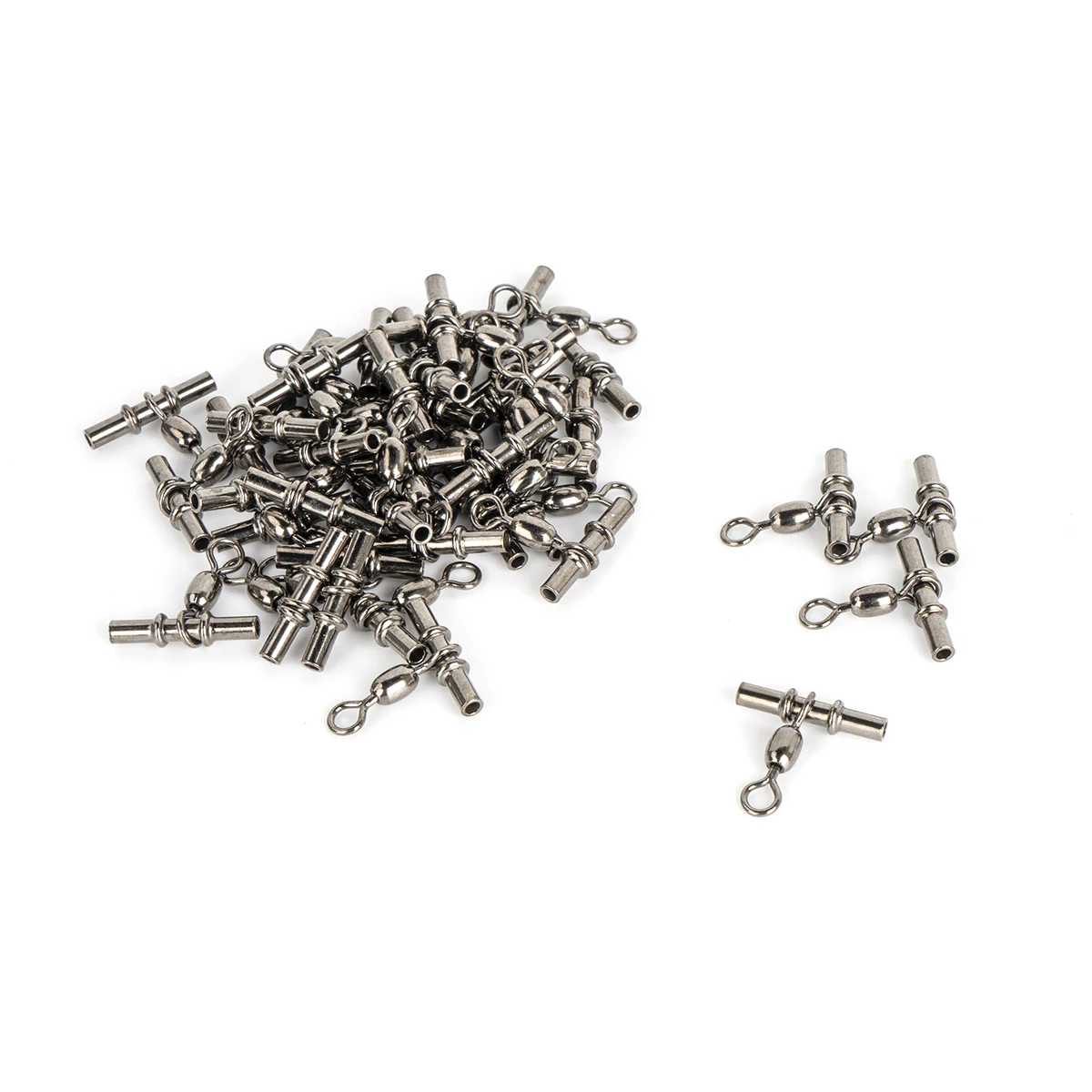 20 piezas giratorios en forma de T de línea cruzada de 3 vías, conectores de pesca de Surf para evitar giros de línea y enredos - imagen 5