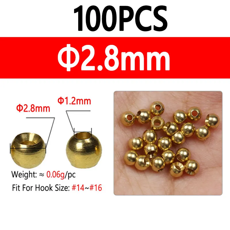 100pcs 2.8mm