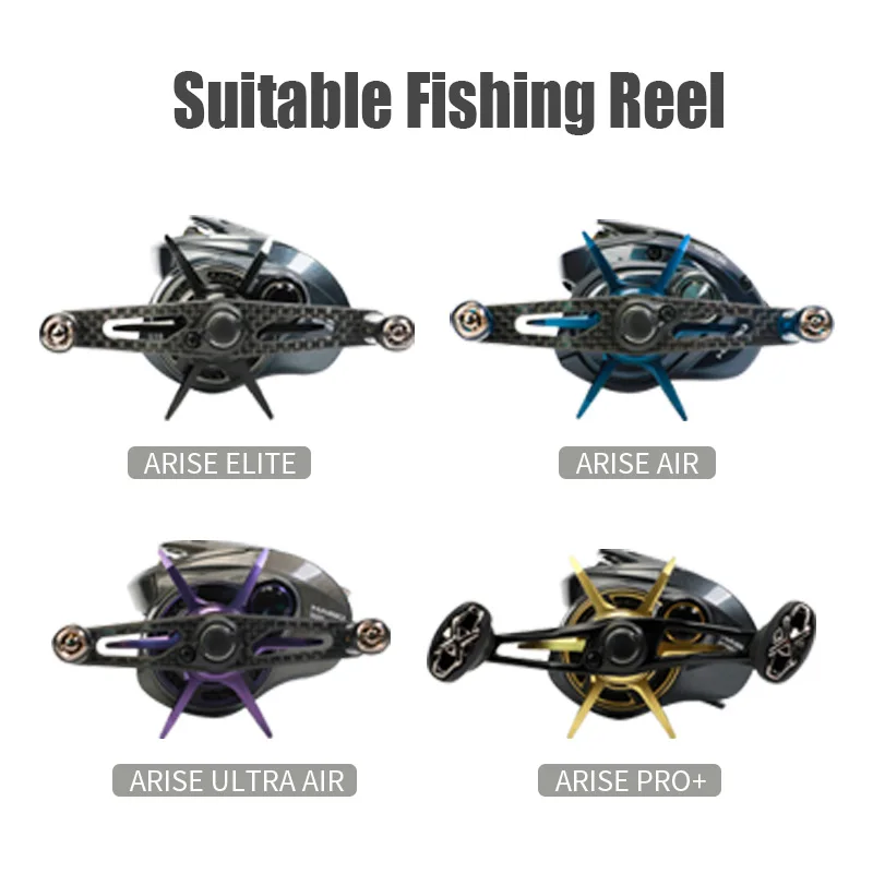 HAIBO CNC serie Arise DIY aleación de aluminio estrella arrastre piezas personalizadas para Arise UT/AIR/ELITE/PRO + accesorios de carrete de pesca de fundición - imagen 5