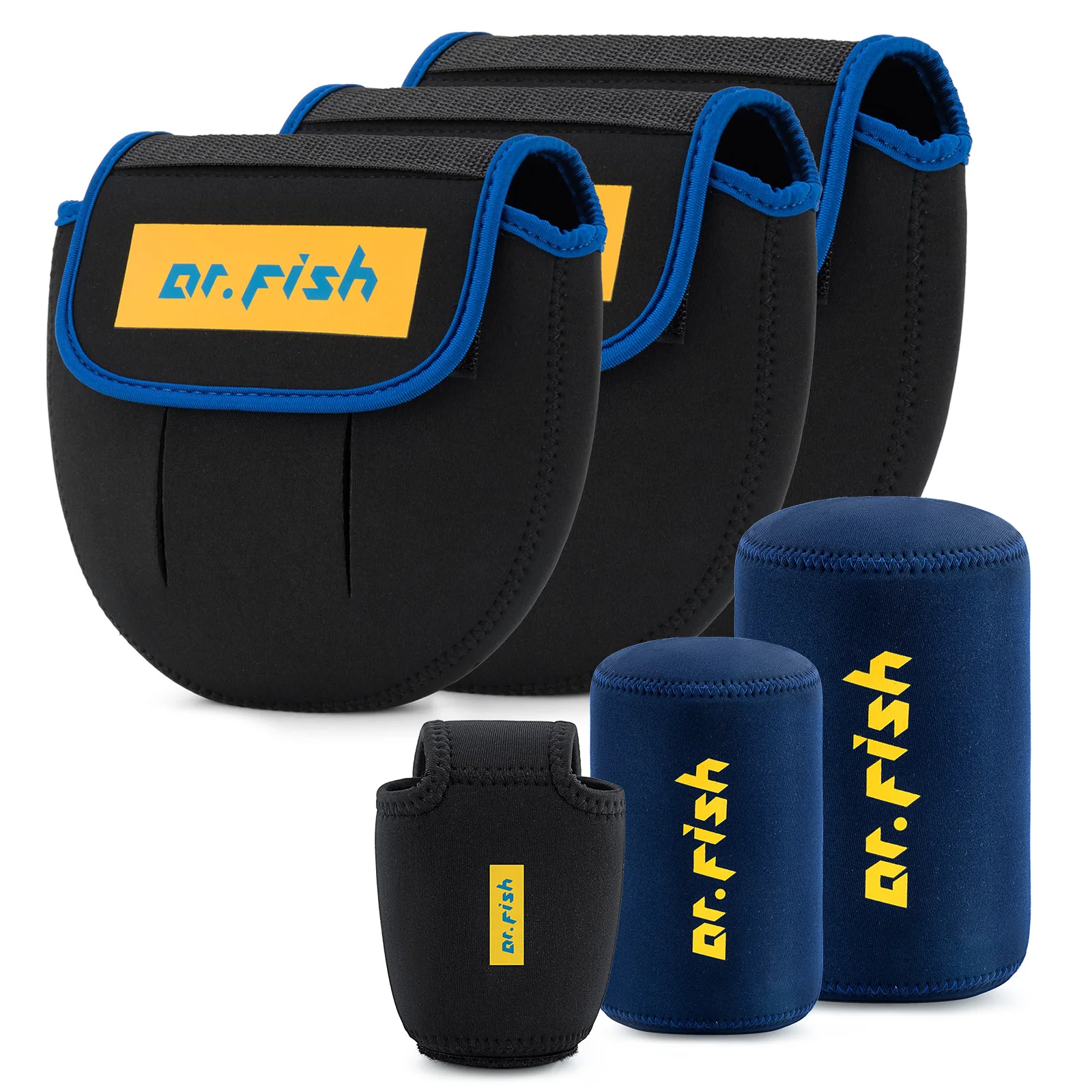 Funda de neopreno para carrete de spinning, baitcasting y curricán