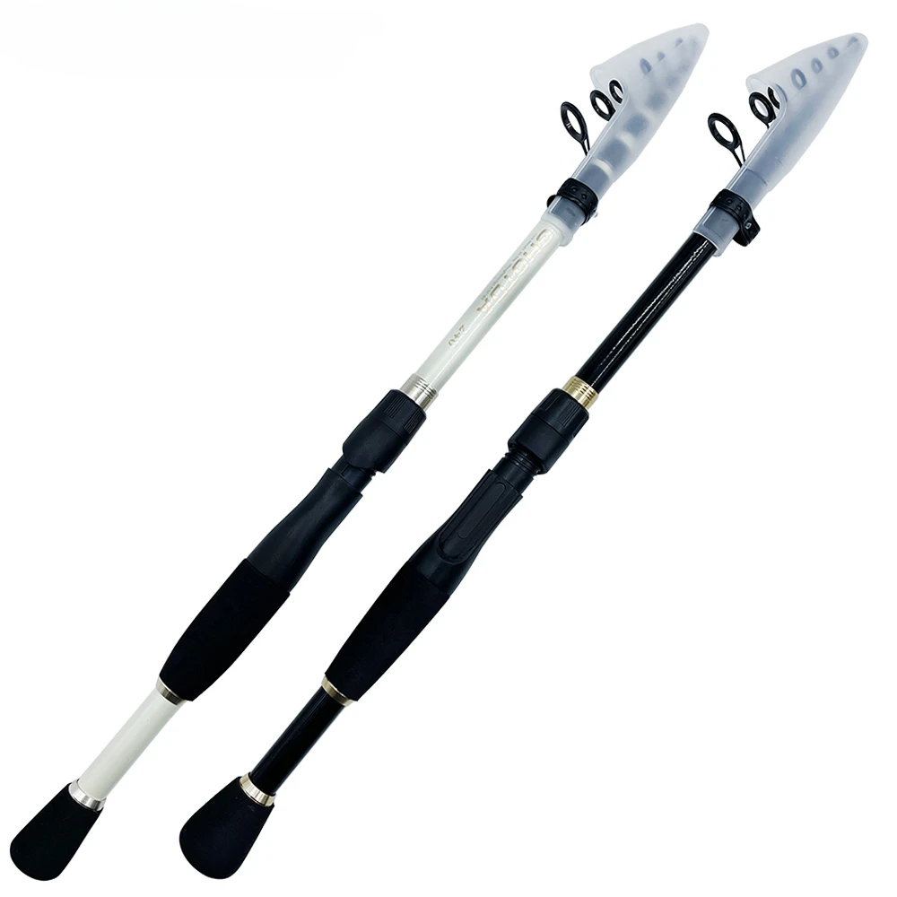 Prueba de señuelo 10-30g caña de pescar giratoria fundición cañas de señuelo de carbono viaje corto caña telescópica ligera de alta calidad 1,6 m-2,4 m - imagen 3