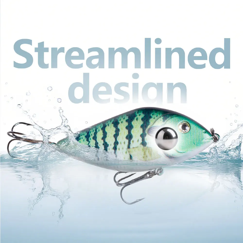 Hanlin-Señuelos de Pesca Jerkbait, cebos Wobbler de hundimiento Artificial, sonajero, aparejos de lubina, 70mm/14,5g, novedad - imagen 5