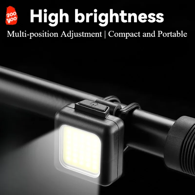 Lámpara de caña de pescar, herramientas de pesca nocturna, luz fuerte, impermeable, reflector de alto brillo, correas de goma, recargable tipo C - imagen 2