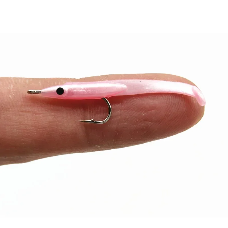 MUKUN 30 Uds 0,3g 35mm Anguila señuelo de Pesca suave Pesca Peche aparejos Wobblers Señuelos de pescado carpa Leurre Souple cebos blandos - imagen 5