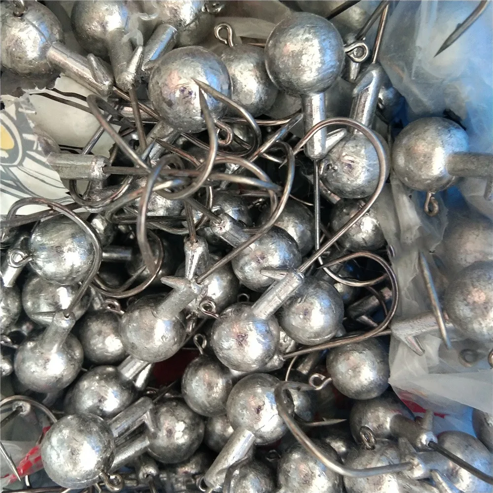 Anzuelo de Cabeza Grande de alta calidad, 10 piezas, 7g, 10g, anzuelos de pesca duros para señuelos blandos, aparejos de pesca de aguas profundas - imagen 4