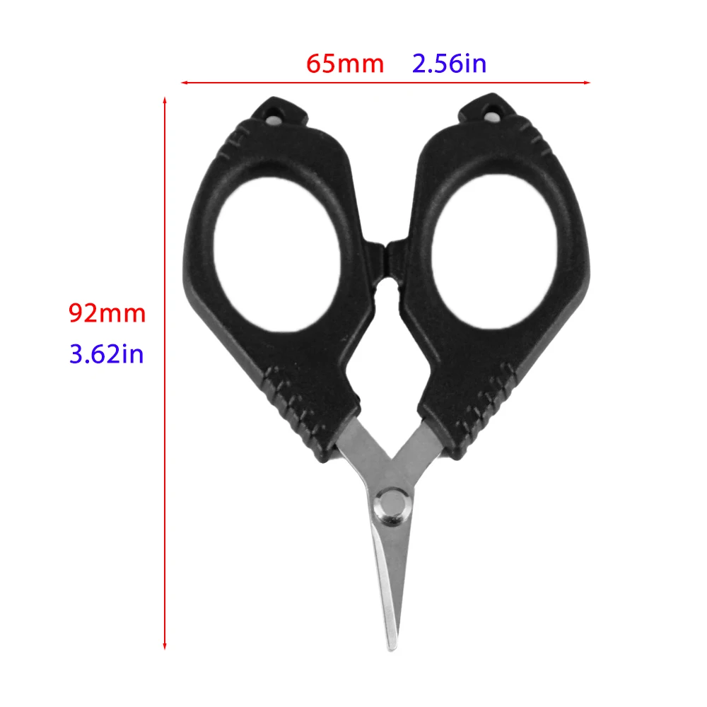 Hirisi-tijeras de pesca multifunción portátiles, tijeras de acero inoxidable, línea trenzada de Pe cortada, accesorios de herramientas de pesca de carpa - imagen 3