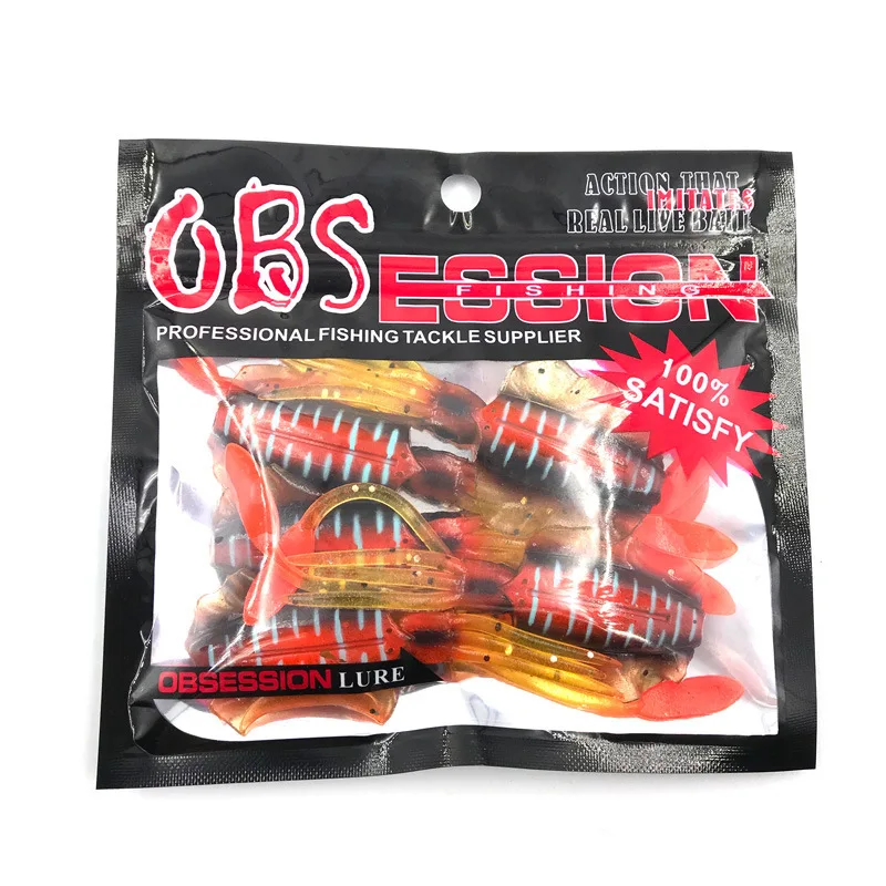 Cebo suave de calamar luminoso de 10cm, cebo de simulación de pesca en el mar, cebo falso de pulpo, señuelo de calamar suave, 2 uds. - imagen 4