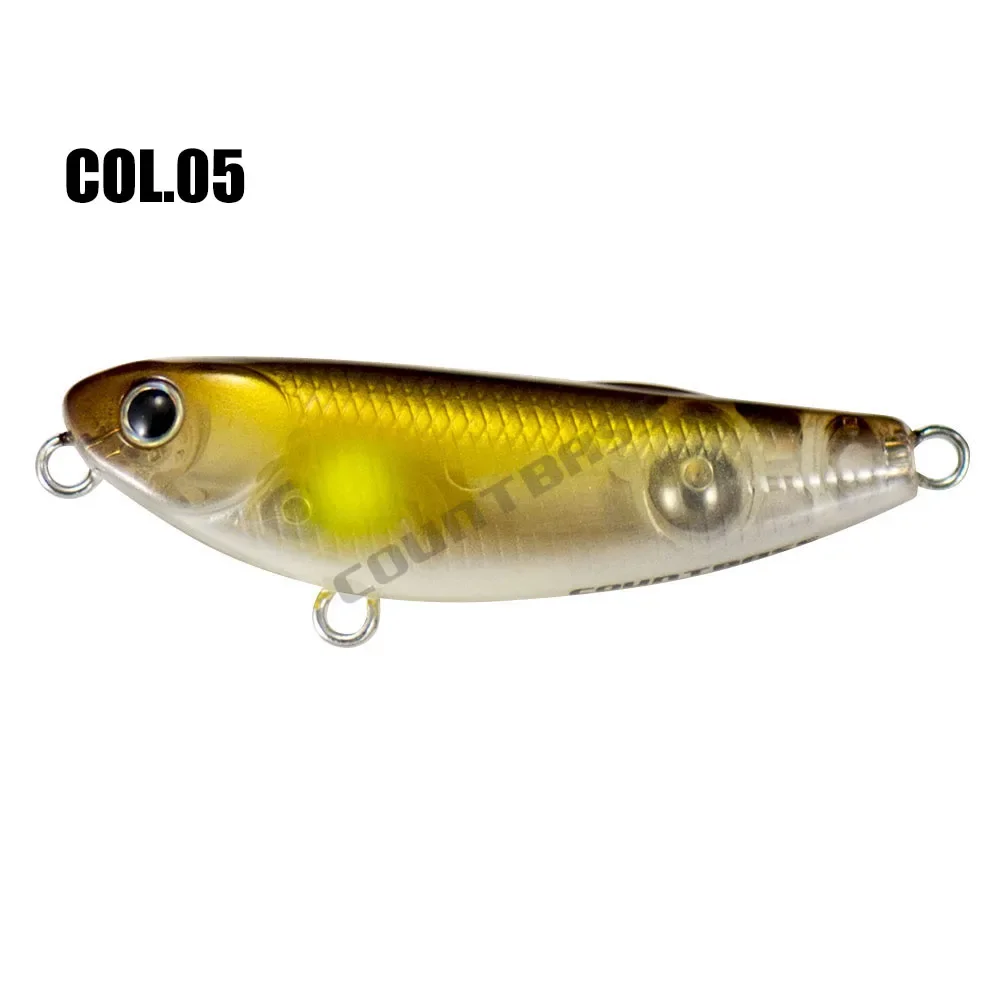 Señuelo de pesca con lápiz de superficie Countbass, 52mm, 5,5g, palo Topwater, cebo para lubina, Leurre Peche, señuelo duro armado con anzuelos VMC BZ