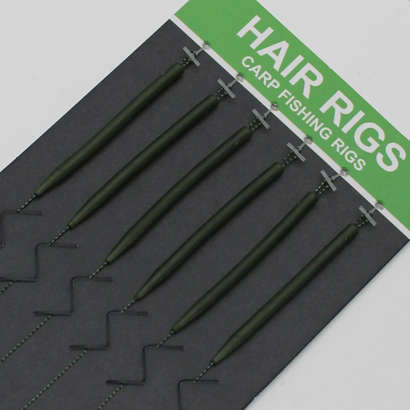 6 uds. Aparejos para el cabello para pesca de carpa, listos y con aguja de cebo, anzuelo para pesca de carpa, tamaño 2 # 4 # 6 # 8 accesorios para equipos de pesca - imagen 4