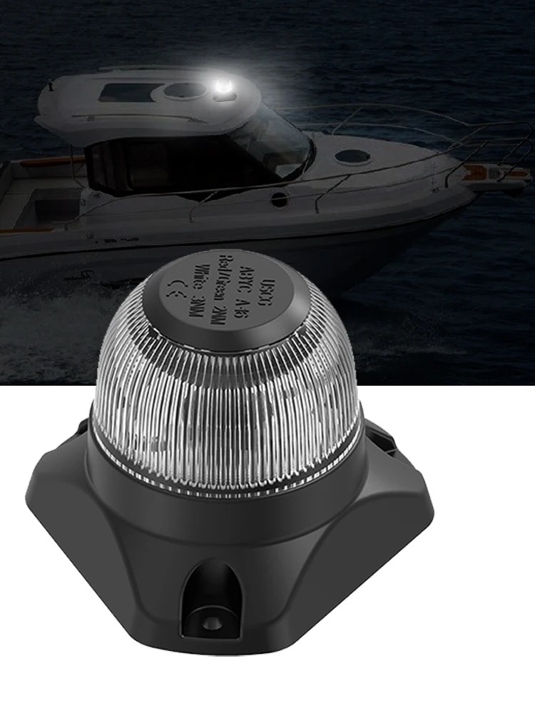 Luz de navegación LED tricolor blanca roja verde para barco - imagen 3