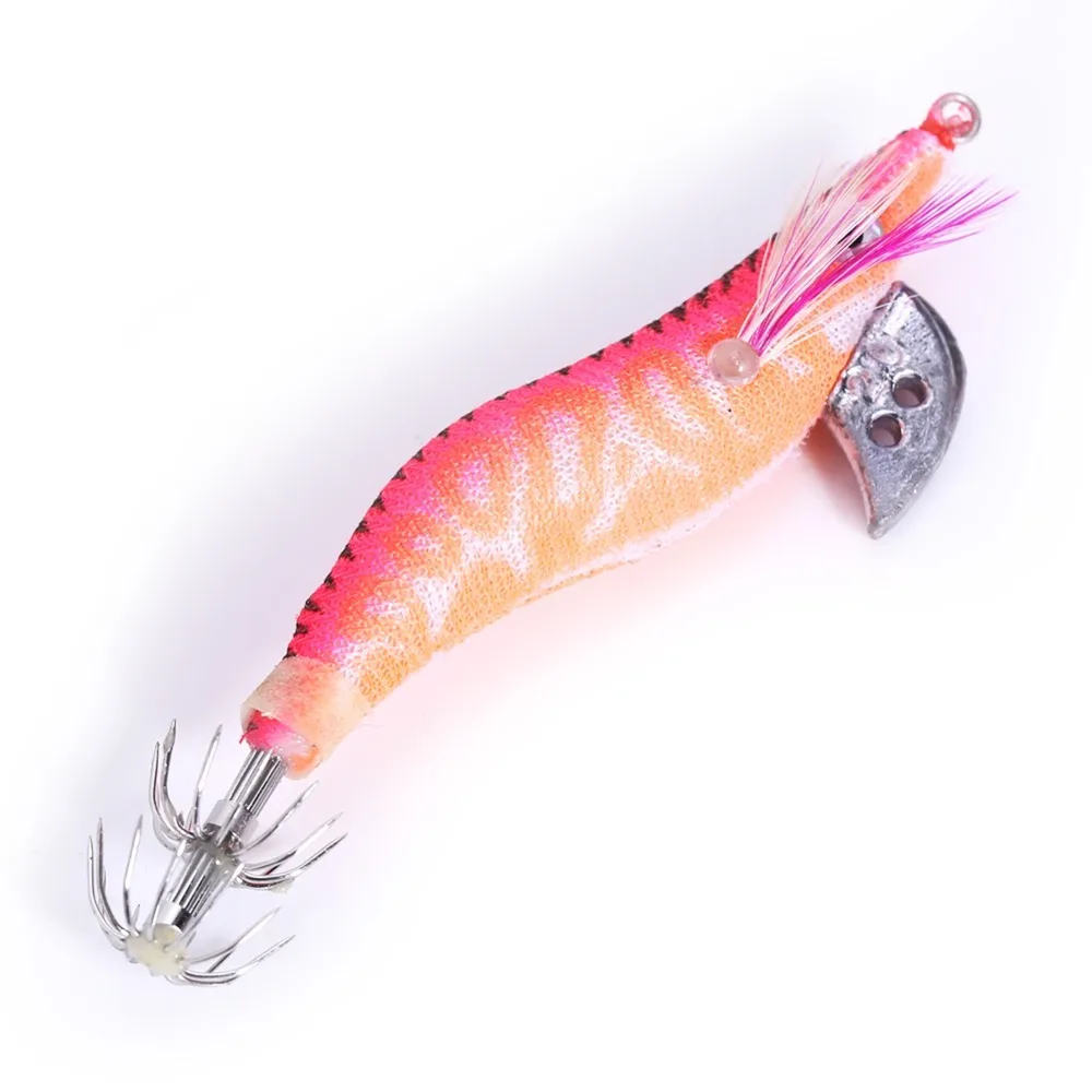 4 Uds. Cebo luminoso duradero 8cm 8g gabarito de camarones Multicolor Señuelos de pesca pesca en agua salada - imagen 3
